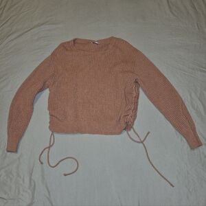 Warm & Cozy Lifestyle Waffle Knit Sweater Shirt – Size M #011